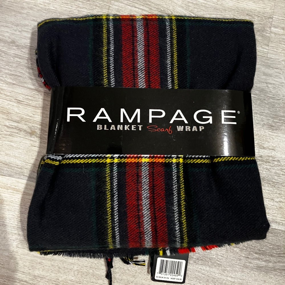 Rampage Blanket Scarf Wrap NWT